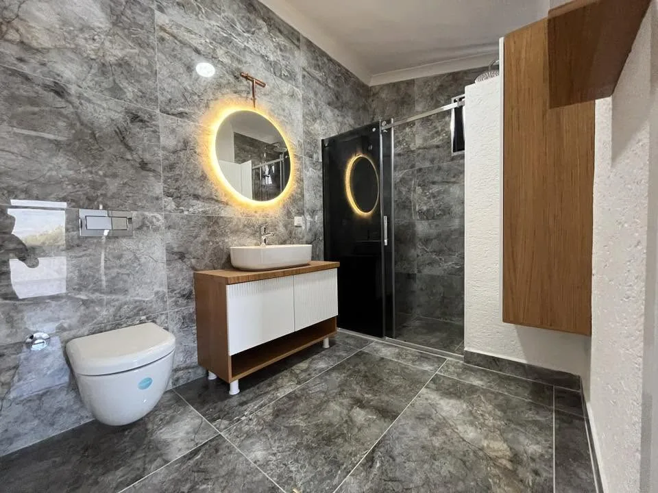 NARLIDA 4+1 ÇOK KULLANIŞLI DENİZE 450 METRE MESAFEDE VİLLA - Görsel 37